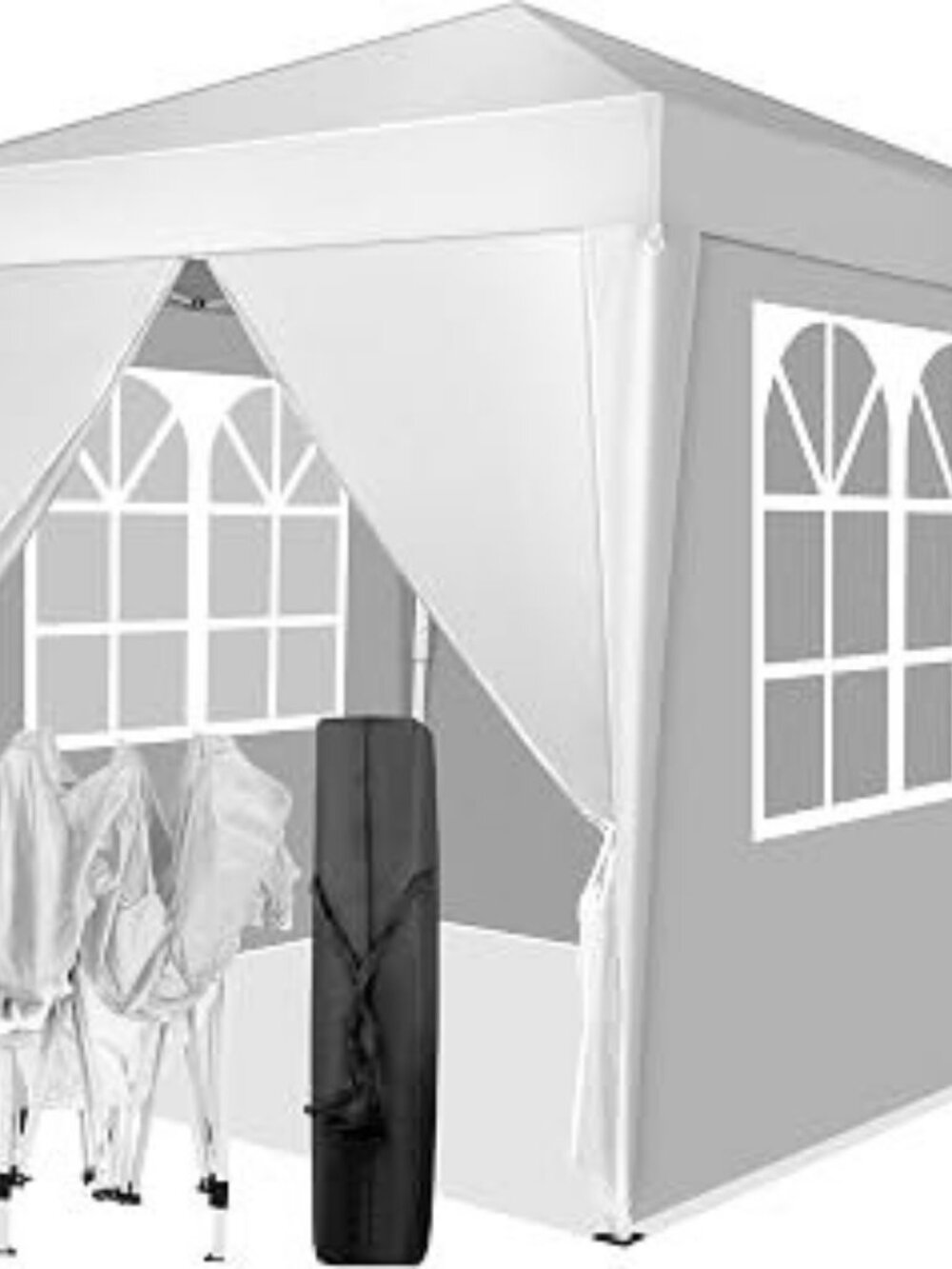 Outvita 6.5x6.5ft Pop Up Canopy Tent White — 6.5x6.5 feet pop up canopy tent in